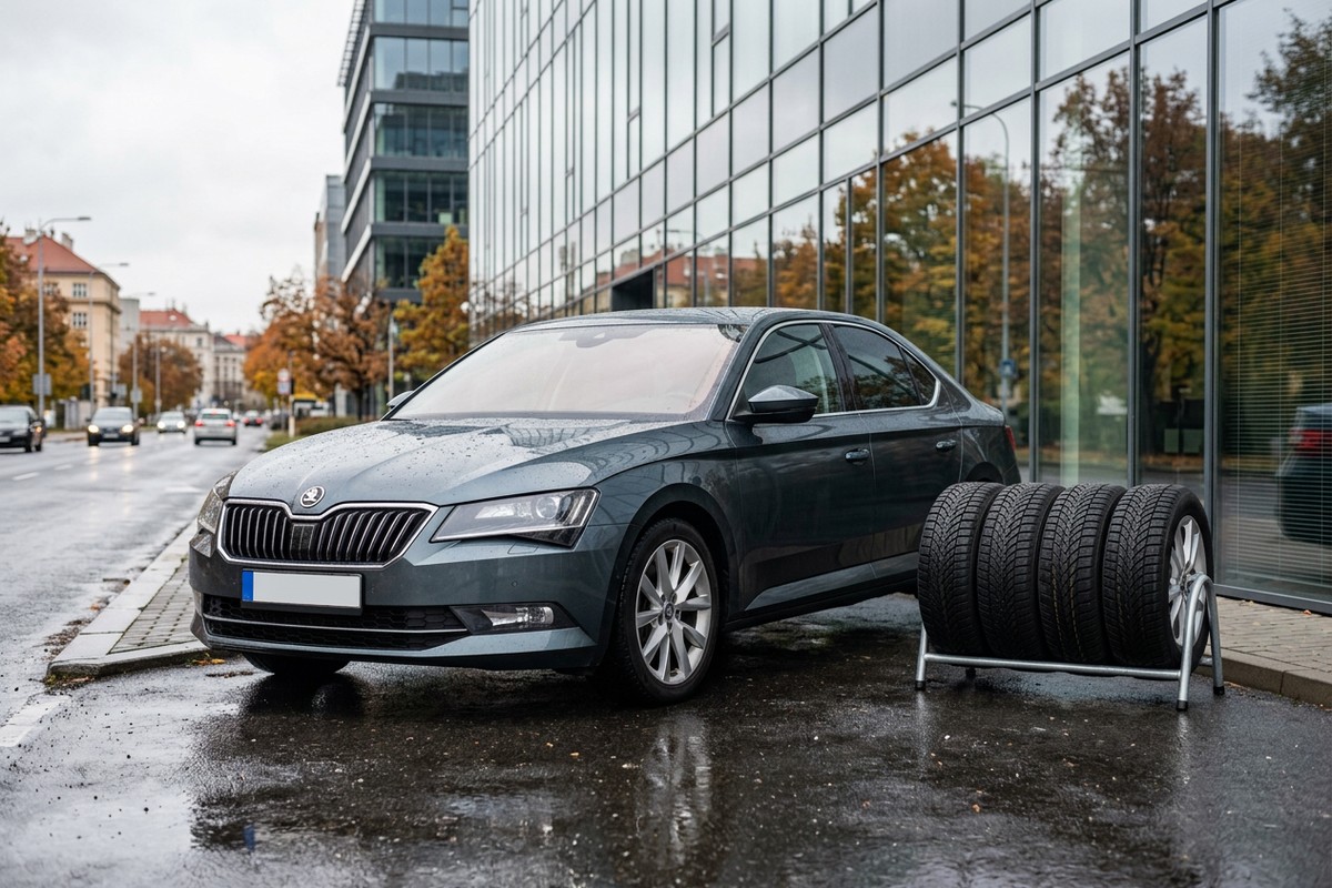 Škoda Superb III (2015–2023): pneumatiky 215/55 R17, 235/45 R18 a 235/40 R19