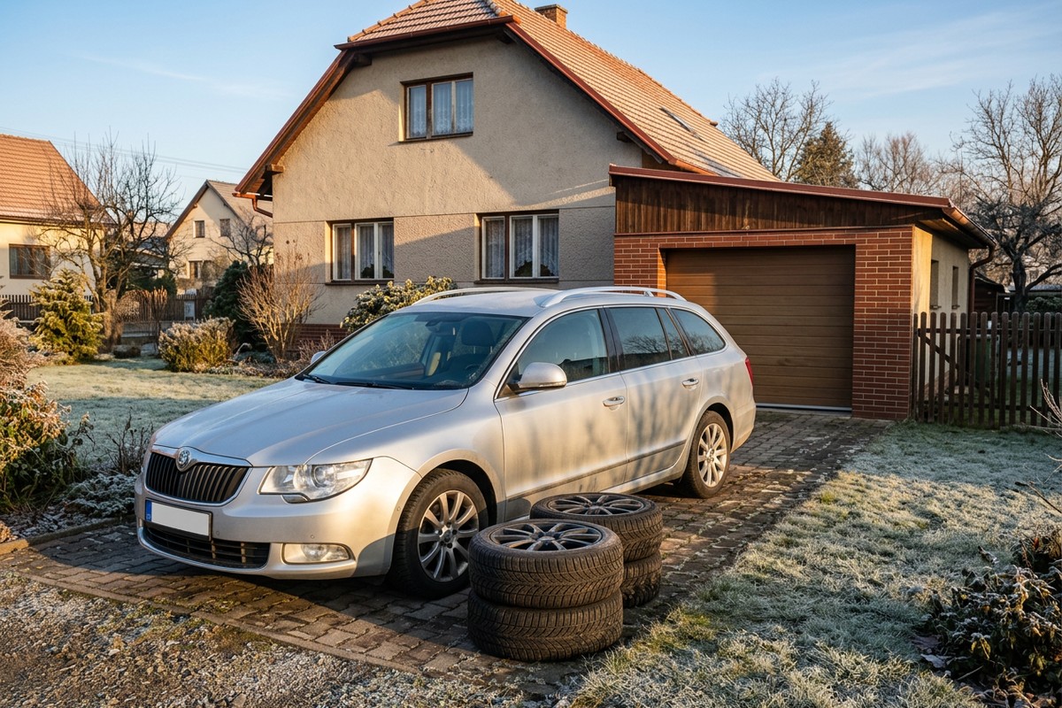 Škoda Superb II (3T, 2008–2015): pneumatiky 205/55 R16 a proč se nehodí kola ze třetí generace